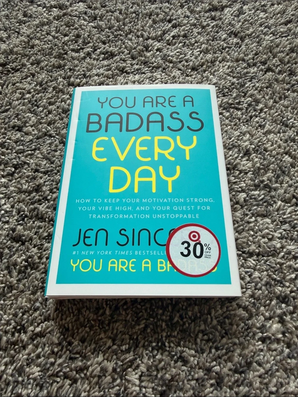 You Are a Badass Every Day by Jen Sincero Teal Motivational Book